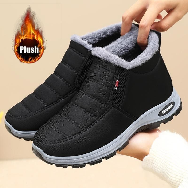 Inverno Feminino Homem Impermeável Sapatos Casuais Confortáveis De Caminhada Na Neve