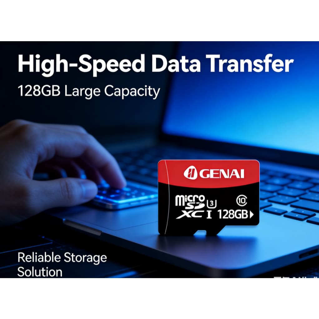 Cartão De Memória Genai Micro SD 32GB/64GB/128GB/256GB Original Pronto Entrega