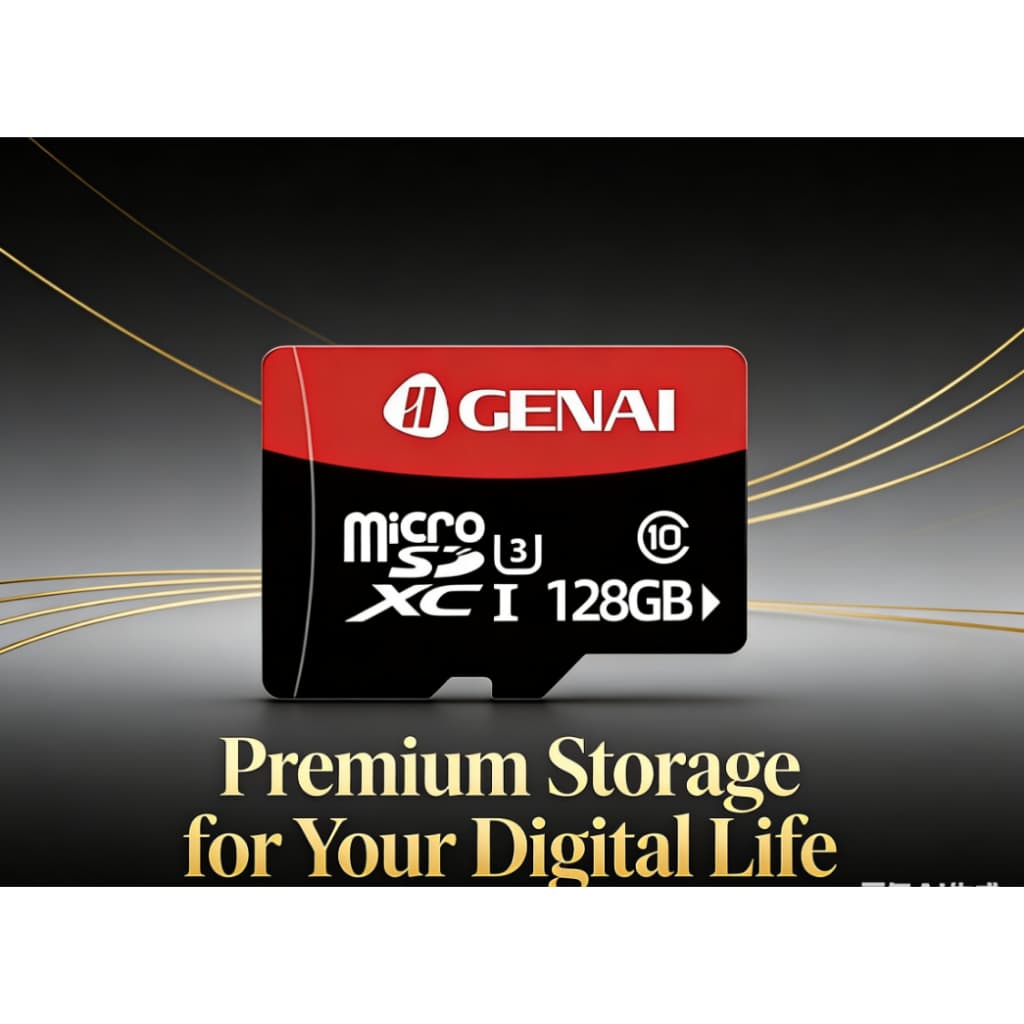 Novo Cartão De Memória Genai Micro SD 64GB/128GB/256GB/512GB Original Pronto Entrega