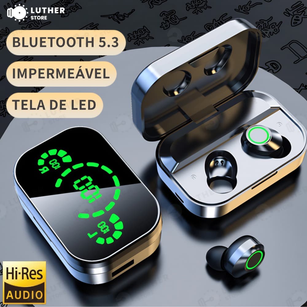 YD-03 Fone De Ouvido Sem Fio Bluetooth 5.3 Hifi Stereo Sports À Prova D'água Com Microfone