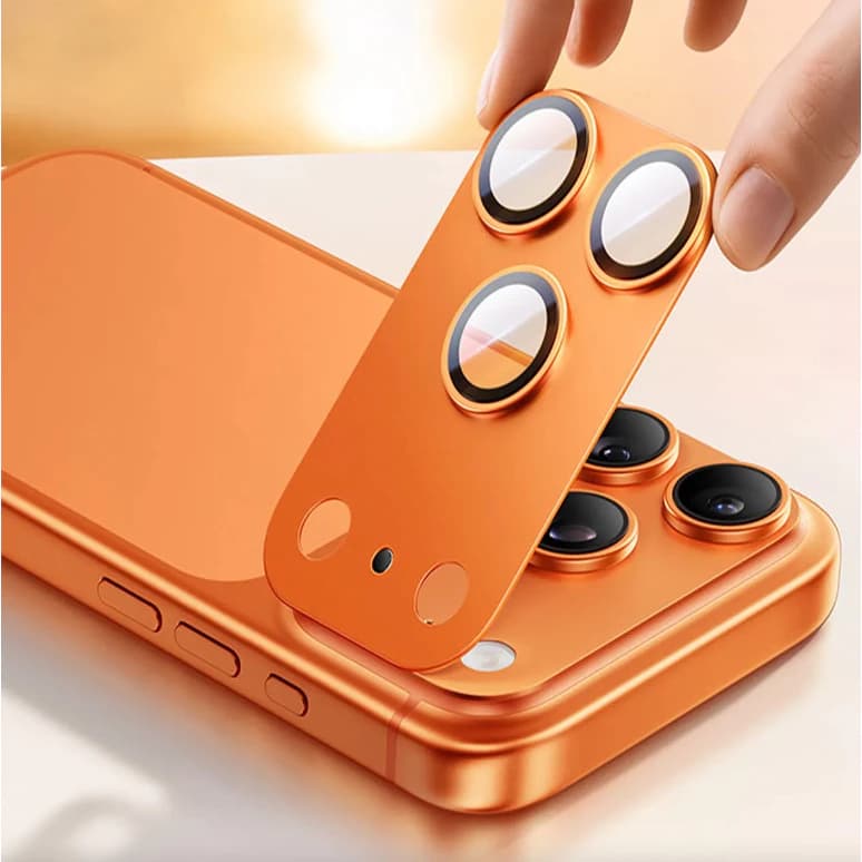 Protetor De Lente Compatível Com iPhone 17 Pro E Max : Filme De Câmera De Alumínio