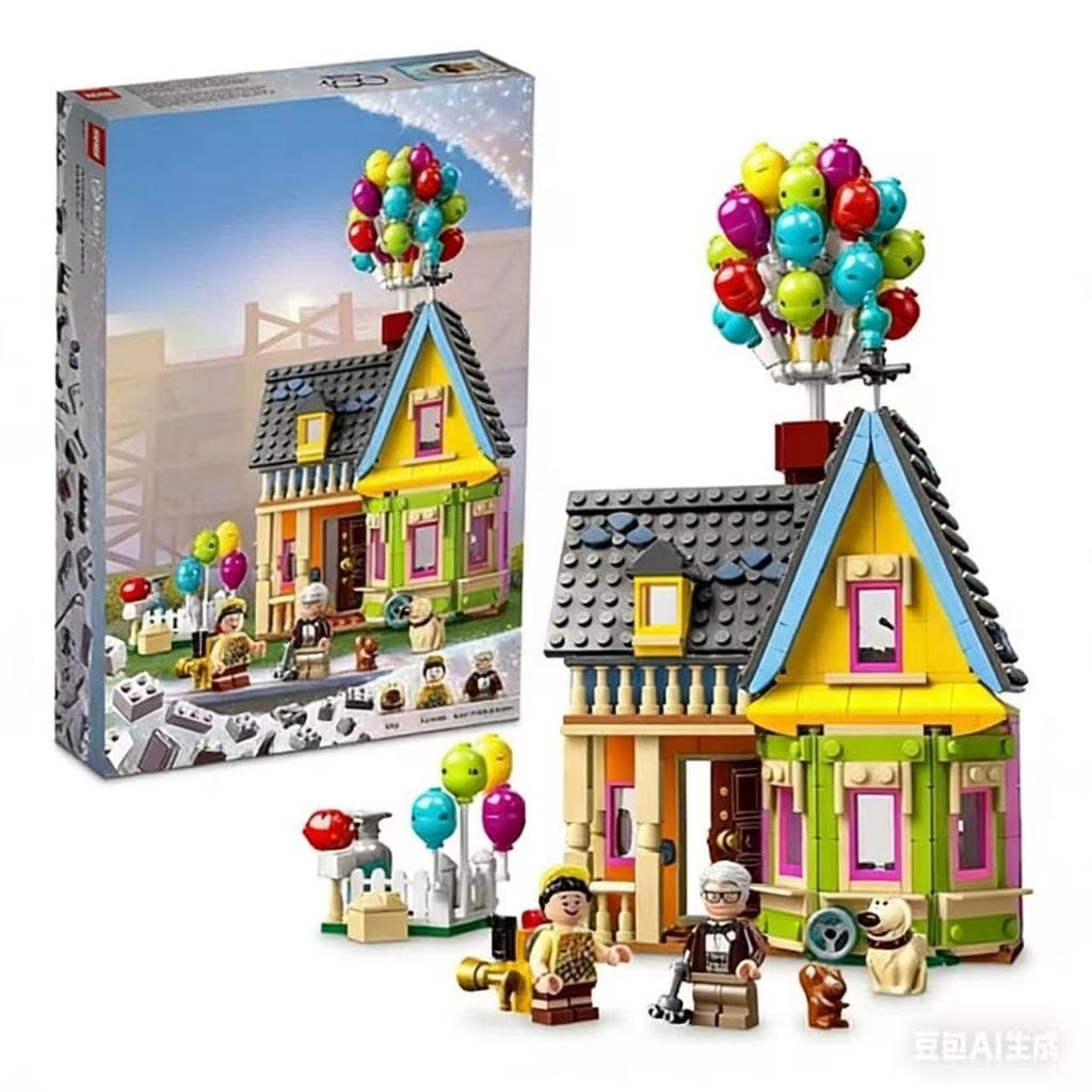 (Sem Caixa)Disney 43217 Casa de Up - Grandes Aventuras (598 peças) (Sem Caixa)