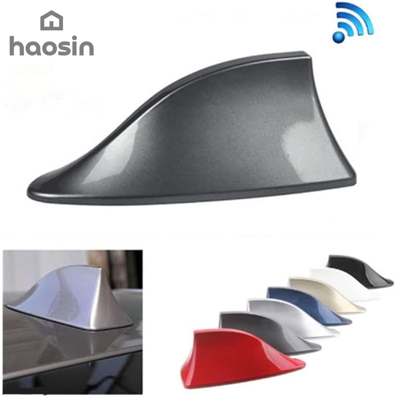 haosin Antena Shark Automotiva PRETO 6,0dB Teto Carro Universal Design Esportivo Elegante Rádio AM/FM