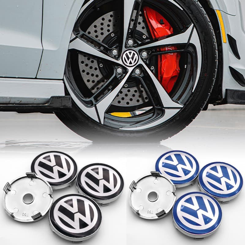 4pcs 60mm Emblemas Tampa Central Da Roda Do Carro Cobre Calotas Jantes De Para Volkswagen