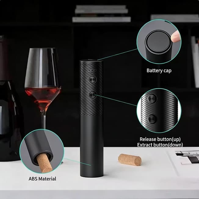 Saca Rolhas Abridor De Vinho Garrafa Automático Elétrico de Acessórios para Vinho