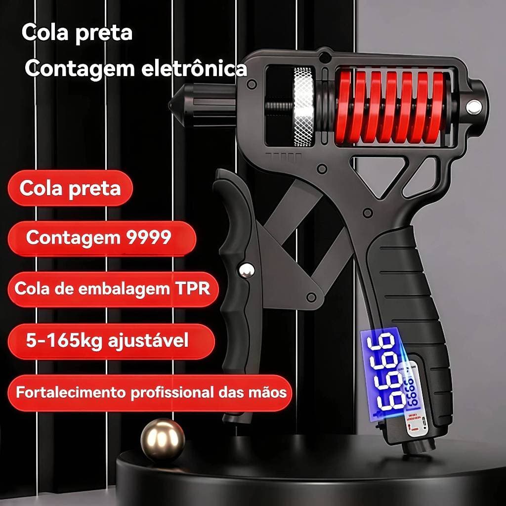 Hand Grip Metal 5-165kg Resistente Fortalecedor Exercício Braço Antebraço Mola com Ajuste de Força