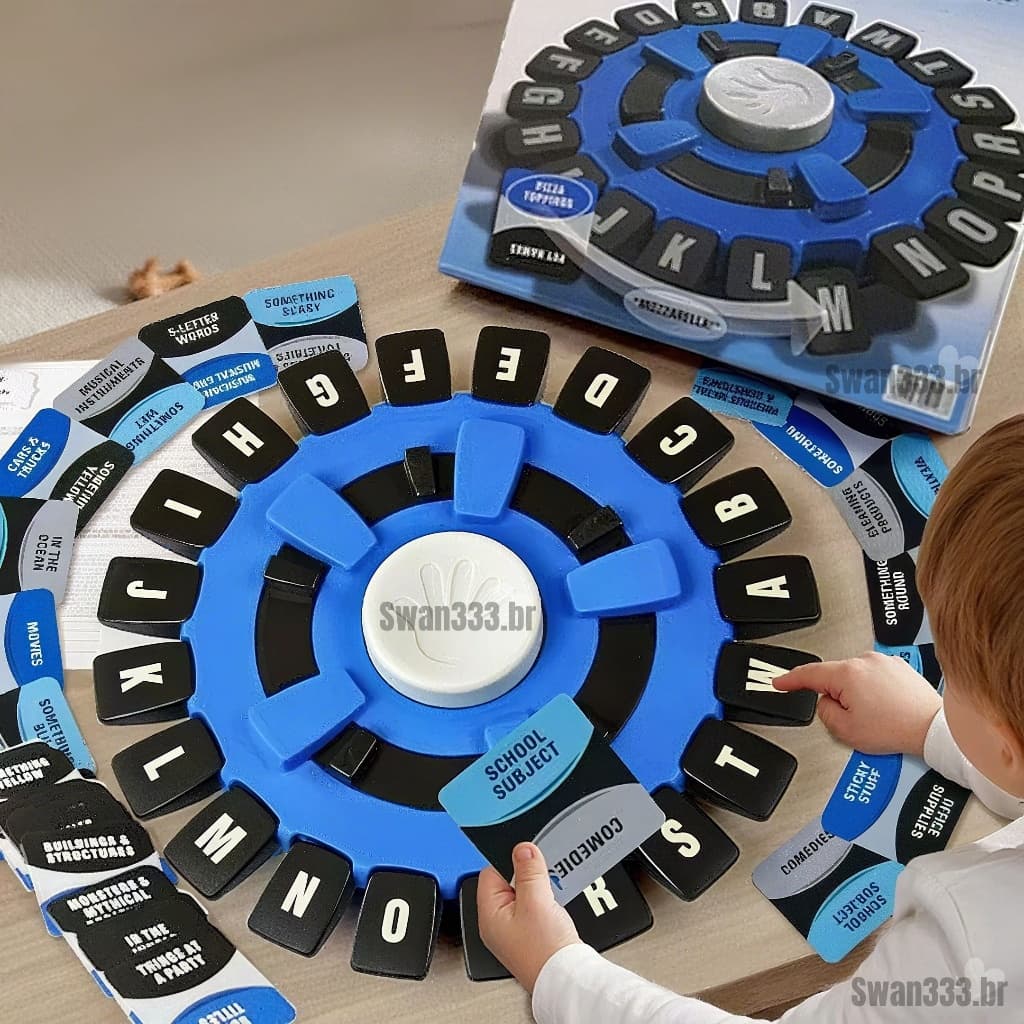 Jogo de Palavras Alfabeto em Português Educacionais Infantis Divertidos Quebra Brinquedo para Crianças e Família