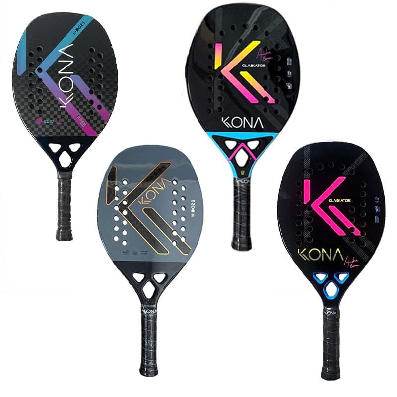 Raquete De Tênis Padel De Praia Em Fibra De Carbono KONA 3K/12K | Núcleo De Espuma EVA De Superfície Áspera , Durável De