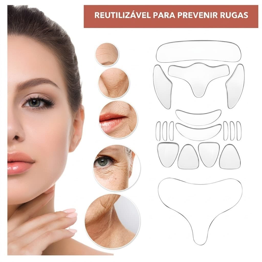 Remendo Facial firmador de levantamento desbota linhas finas Anti-rugas hidratante reutilizável adesivo de beleza para d