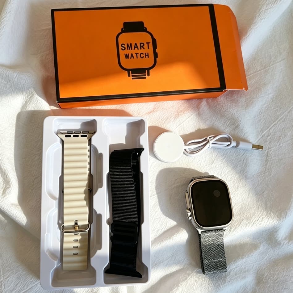 Smartwatch Relógio Inteligente Android iOS , Chamada Bluetooth De Carregamento Sem Fio , Calculadora , Frequência Cardía