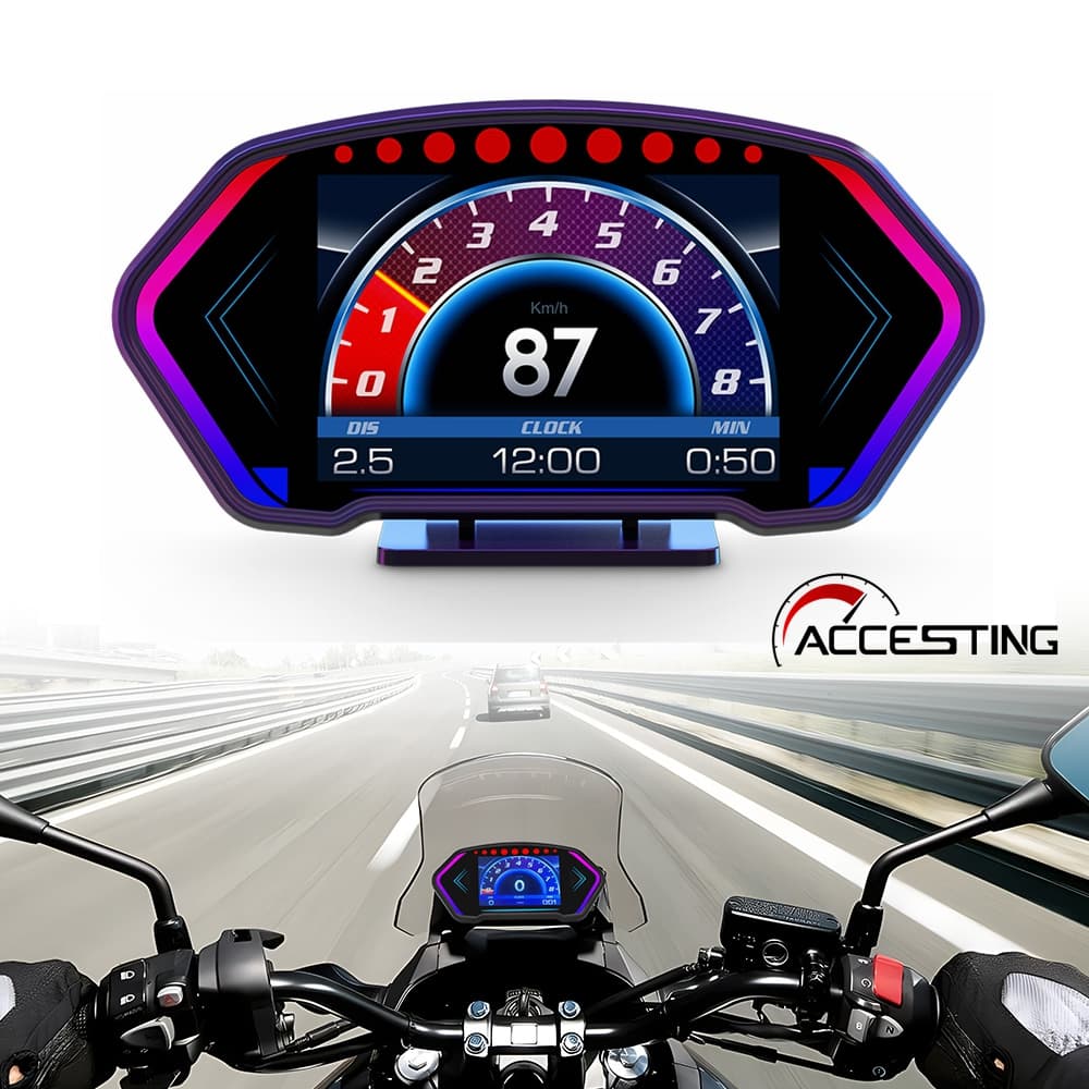 P3 Carro HuD OBD2 Medidor OBD + GPS Digital Scanner Velocidade De Alarme ​ Display Temperatura Da Água RPM