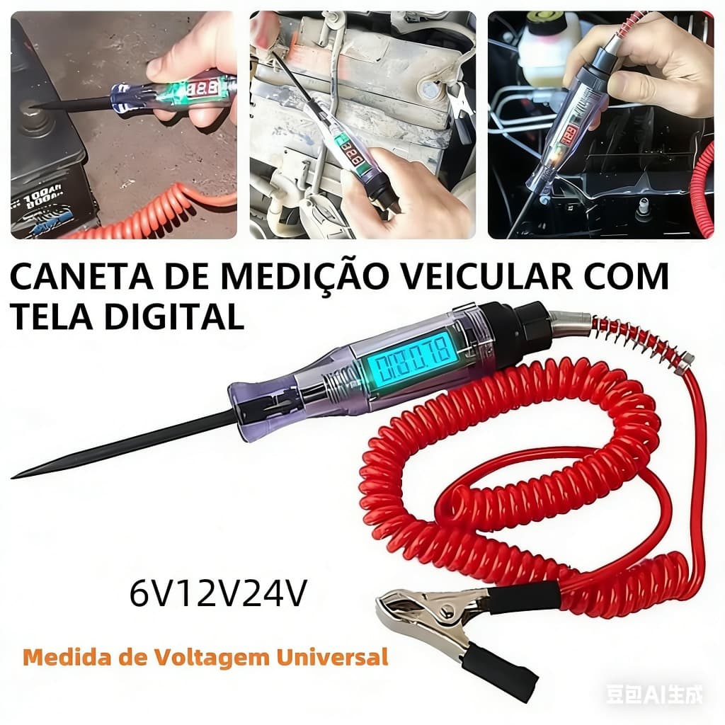 Testador De Circuito De Tensão Para Caminhão De Carro Ferramentas Auto 9V-72V Sonda De Diagnóstico Elétricas Caneta De M