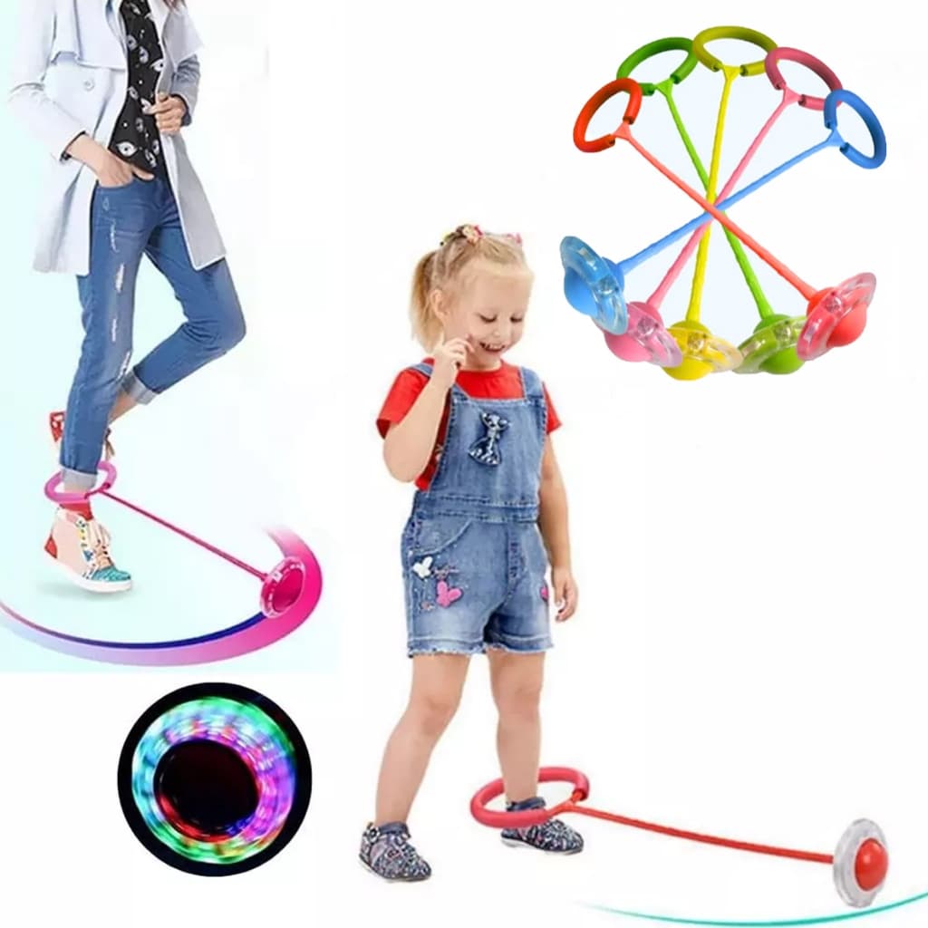 Pula Corda Giratório Com Led Gira Pula Corda LED Pisca Brinquedo Infantil Pula Corda Exercício