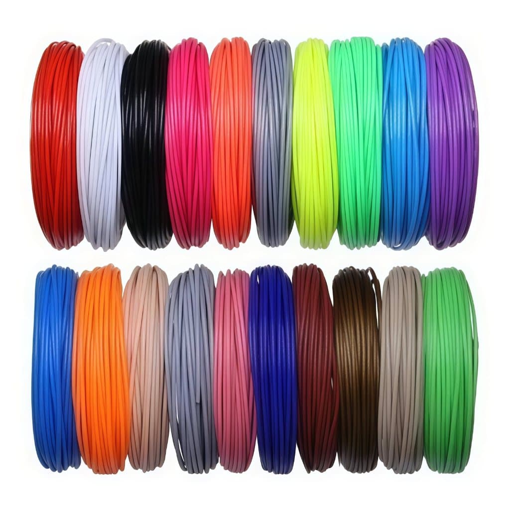 Refil Filamento Pla Kit 10 Cores Variadas 50/60/120m para Caneta 3d e Impressora 3d