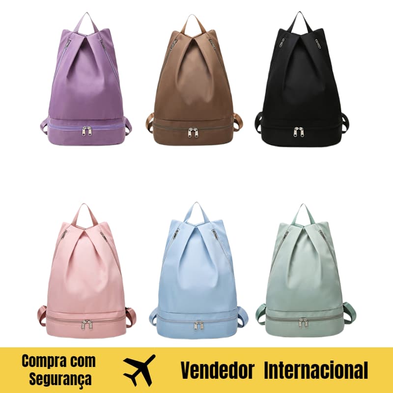 JC Seco Molhado Separação Sapato Posição Aptidão Mochila Esportes Bolsa Bagagem Bolsa Leve Oxford Pano Mochila de Viagem