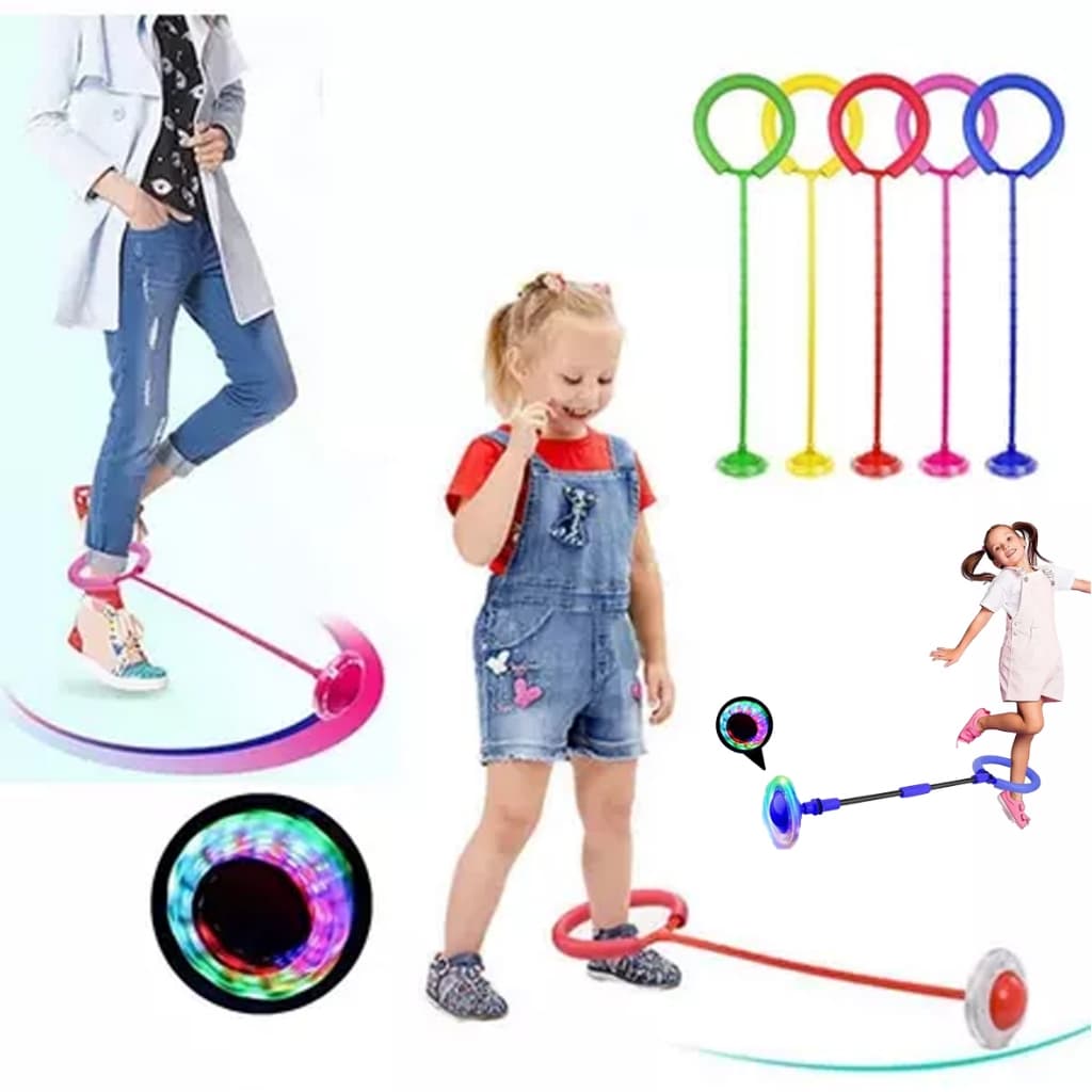Pula Corda Giratório Com Led Gira Pula Corda LED Pisca Brinquedo Infantil Pula Corda Exercício