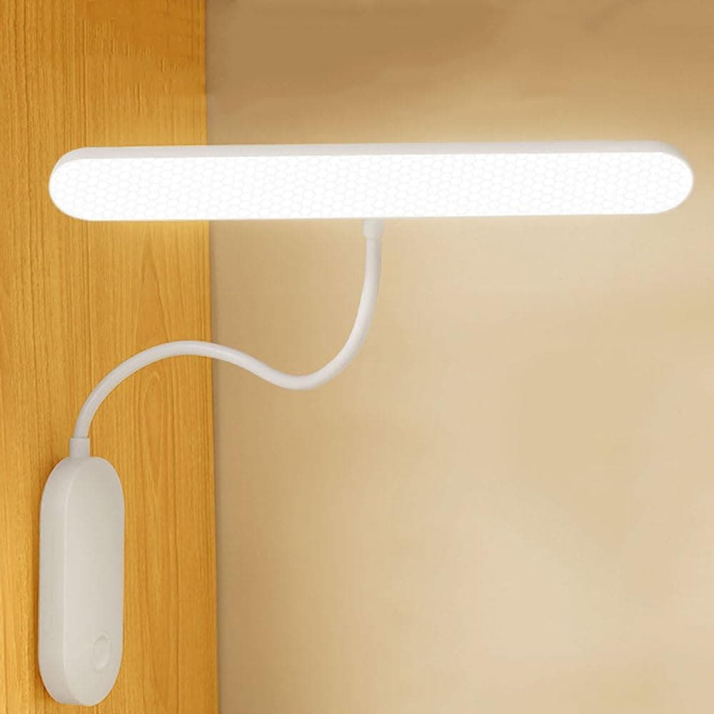 Luminária Candeeiro  Abajur de Mesa LED Luz Recarregável Touch Haste Flexível Lâmpada De Estudo Sem Fio