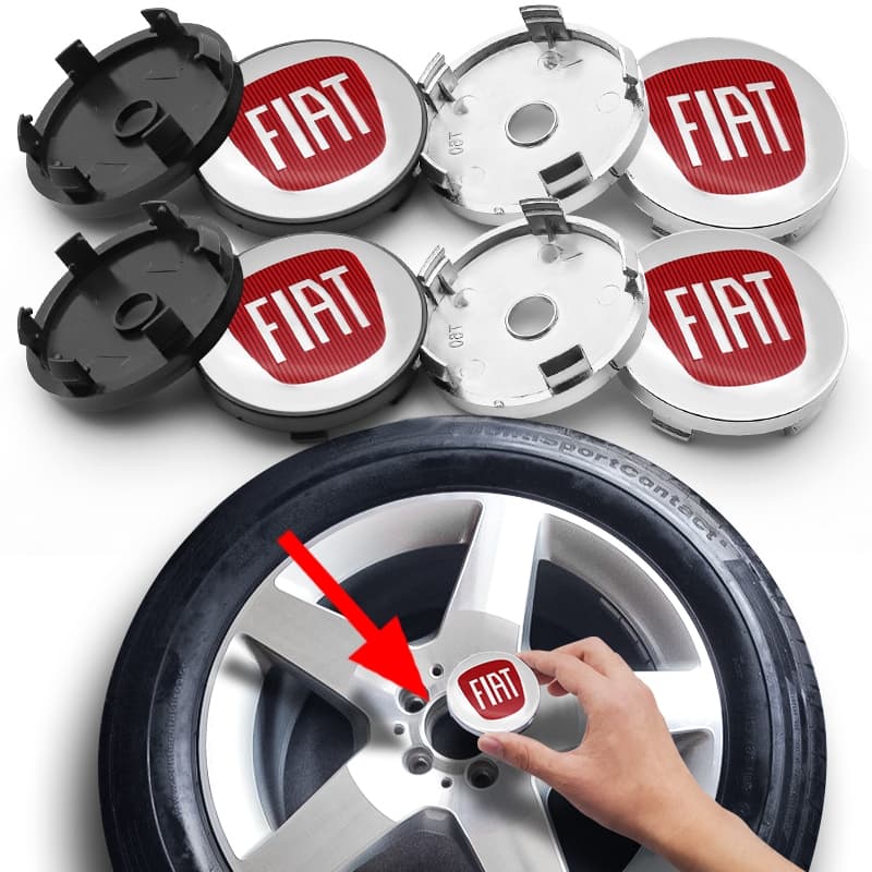 Emblemas Tampa Central Da Roda Do Carro Cobre Calotas Jantes De Para Fiat
