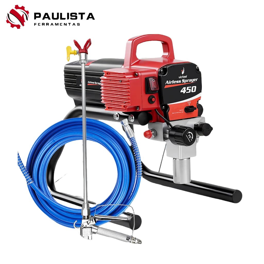 Pulverizador De Tinta De Alta Pressão Tipo Êmbolo 1800W 450 , 127V/220V