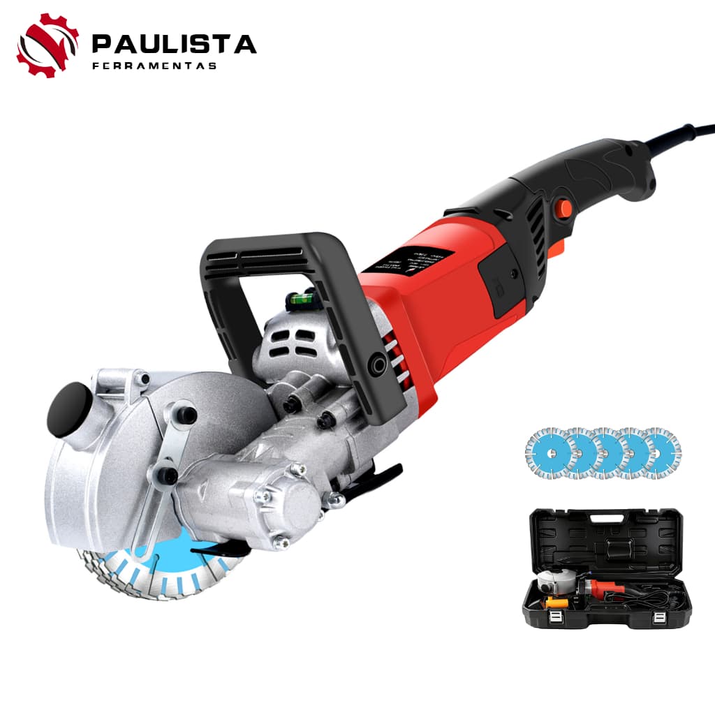 Cortadora Paredes 5 Discos 5800w 127V Vem com bomba de água e cano de água de 3m
