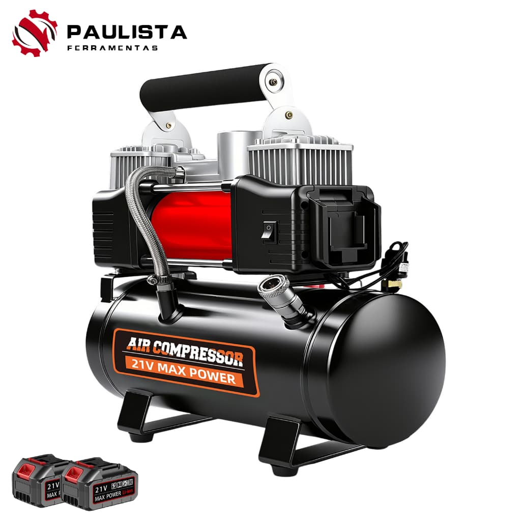 compressor De Ar Portátil 750W  ,1580R/Min 7.0 Bar