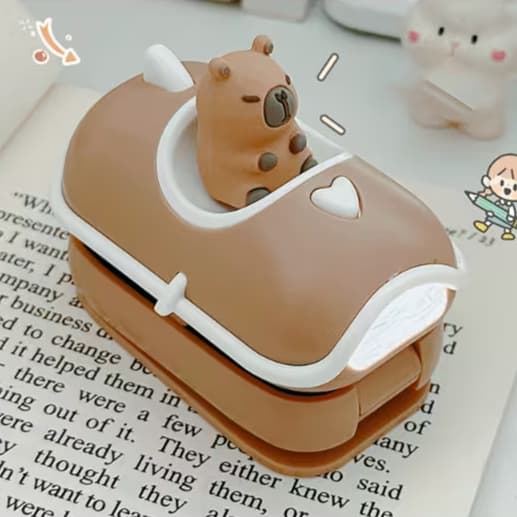 Capivara Silicone Sleep Night Light USB Luz Noturna Recarregável, Luminária de Mesa, Luminária de Cabeceira