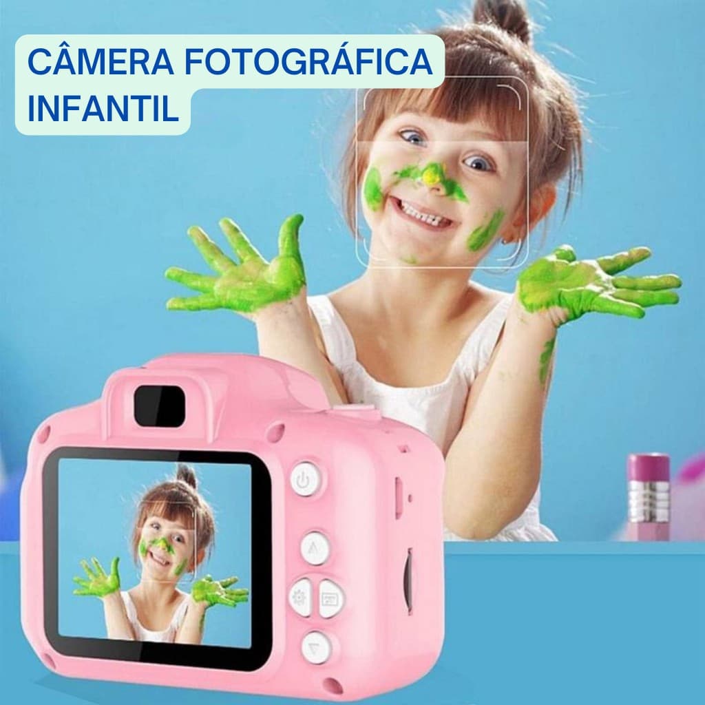 Mini Câmera Digital Infantil/Recarregável/Fotografia Verdadeira/Vídeos/Brinquedos