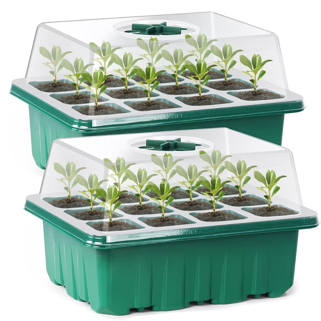 Bandeja De Mudas De 6 Células/12 Com Luz Led Para Cultivo , Adequada Germinação De Plantas E Flores