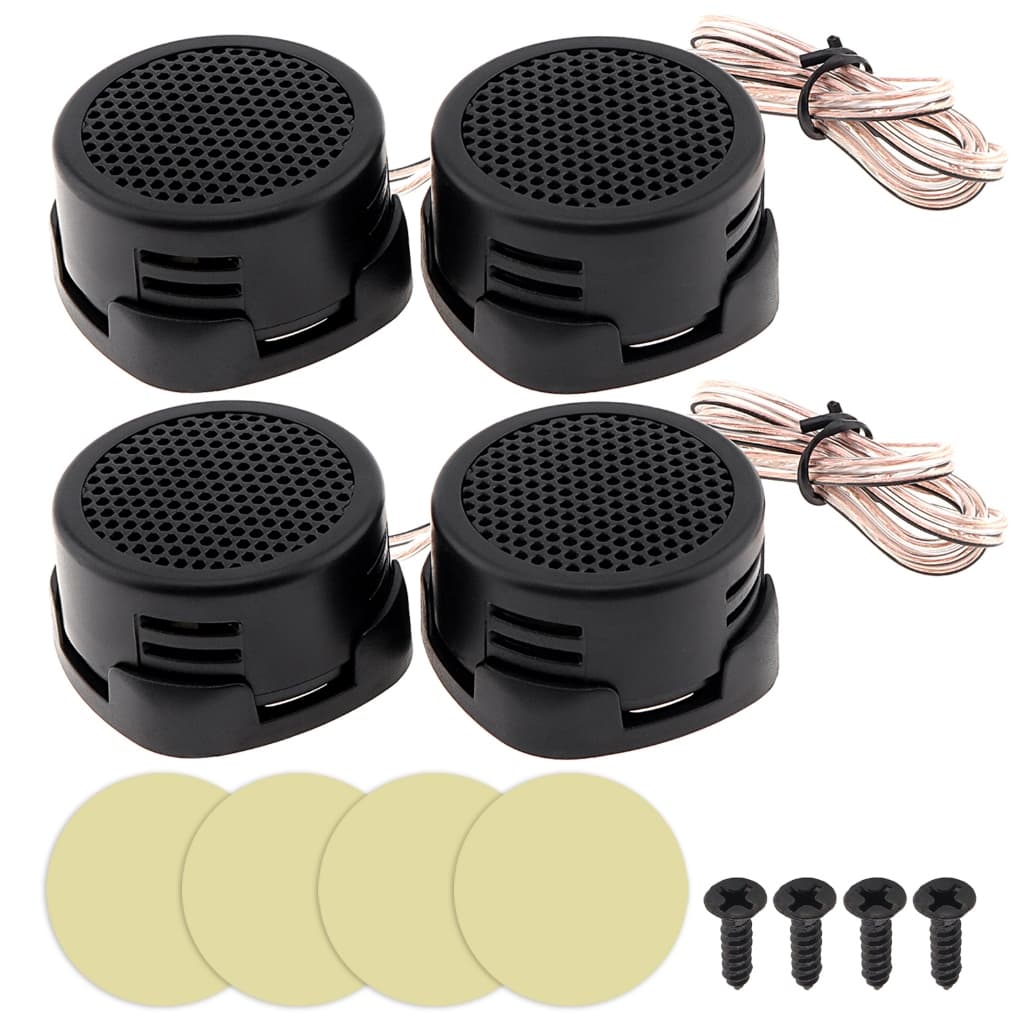 2pcs/4pcs 500W Mini Dome Tweeter Alto-Falantes De Alta Eficiência Tweeters Pretos Frequência Para Sistema De Áudio De Ca