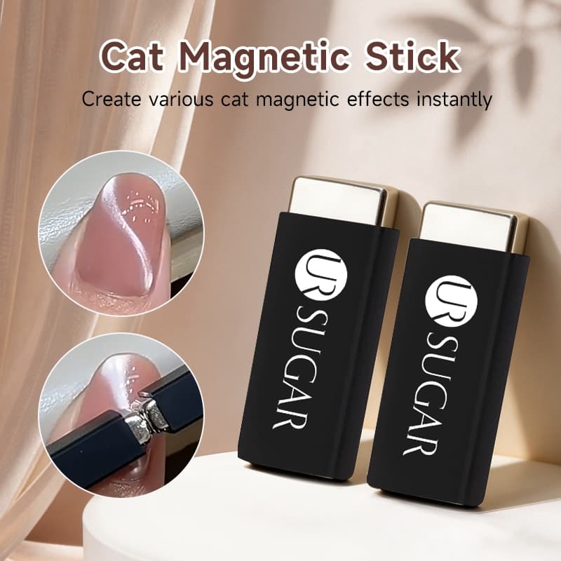 UR SUGAR Olhos De Gato Prego Ímã Ferramenta Magnética Fluindo Fita & Padrão De Luz Lateral Francesa 3D Arte Do Efeito