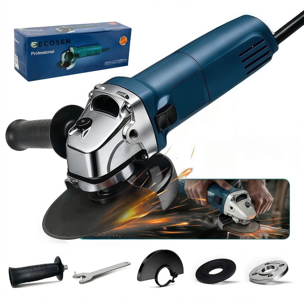 Esmerilhadeira Lixadeira Angular 115mm 900w 4.1/2 11000rpm Ecosen