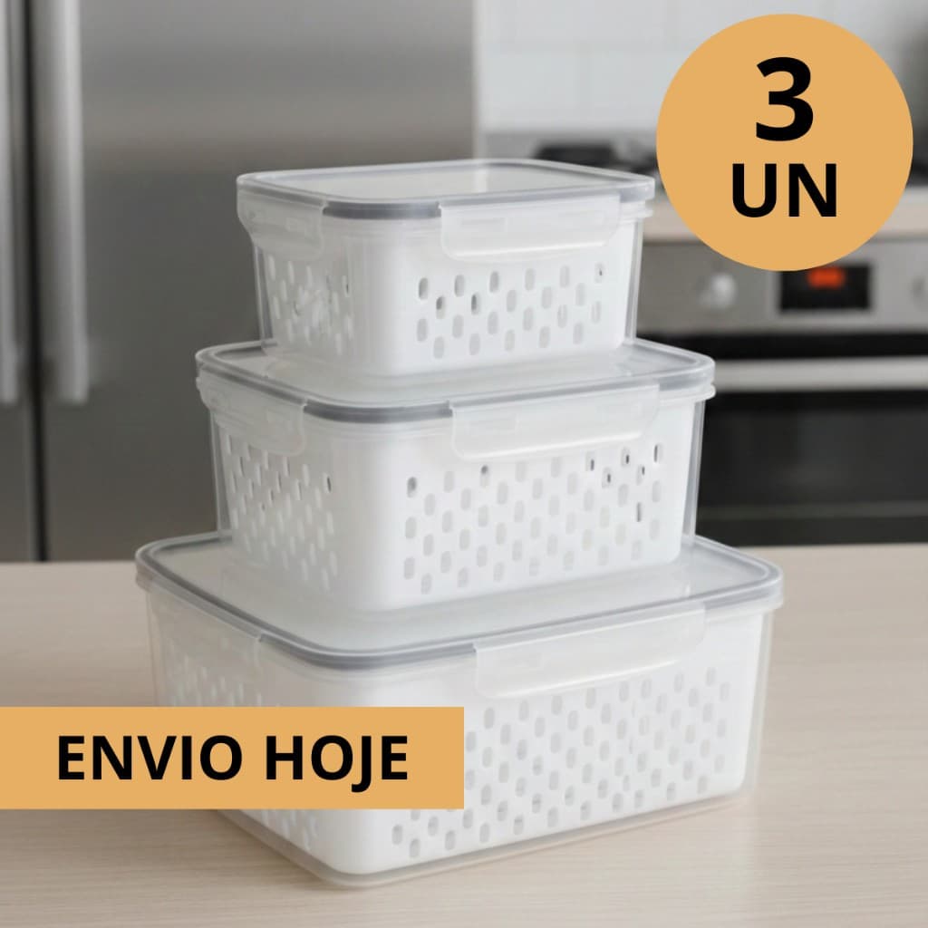 Caixa de manutenção fresca conjunto de três peças wa caixa de manutenção fresca conjunto de três peças wa caixa de manut