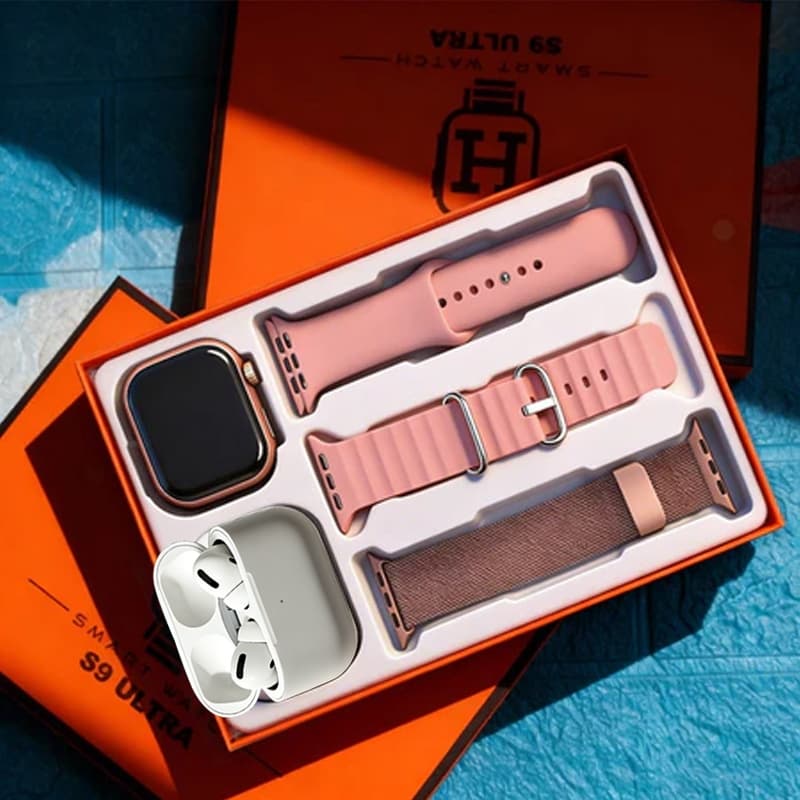 Conjunto 4 Em 1 i13 Fone De Ouvido Sem Fio Relógio Inteligente Kit De Presente Para Festival Smartwatch
