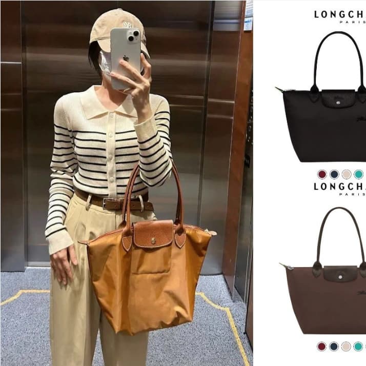 Sacola de compras feminina Original da série le de grande capacidade em estoque pronto