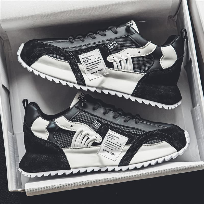 Tênis Casual Masculino Versátil De Inverno De Skate Branco Com Sola Grossa E Cano Baixo