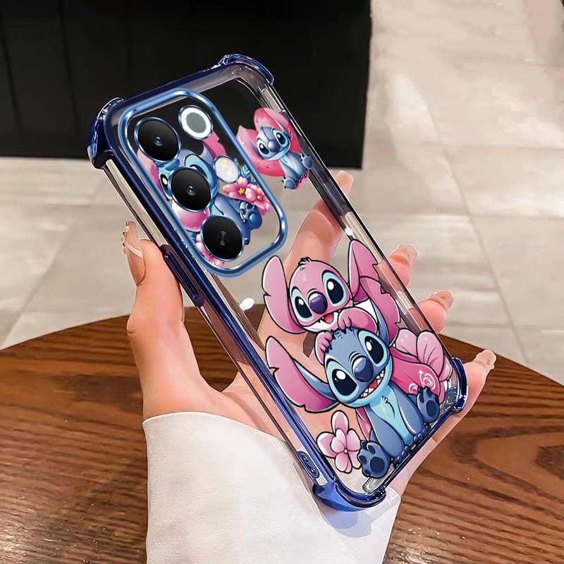 realme C85 5G C85Pro Casal Lilo Stitch Case C85 Pro 5G Capa De Proteção De Almofada De Ar À Prova De Queda