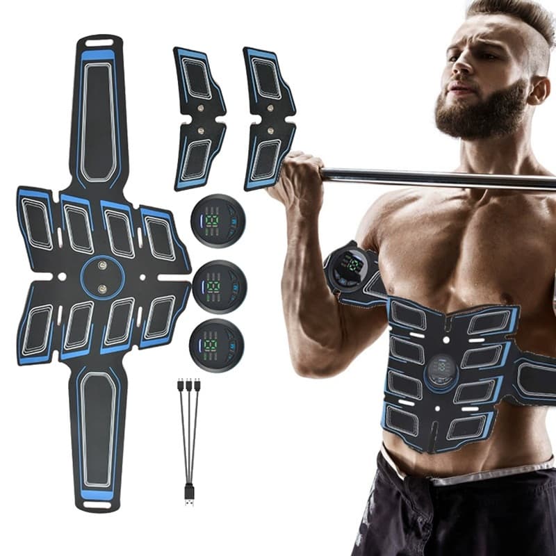 Estimulador Abdominal Tonificador Muscular Abdômen e Pernas e Braços Multifuncional