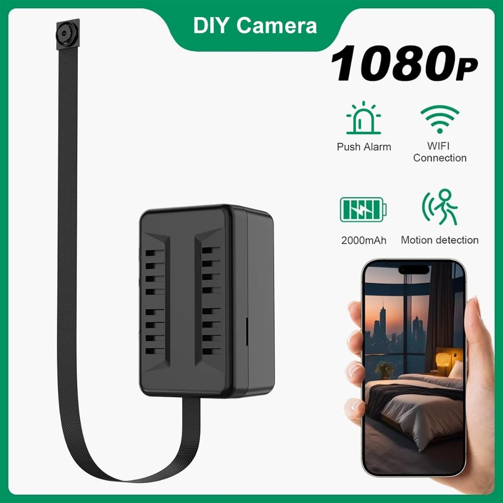 2026 Novo WiFi Câmera De Monitoramento Remoto Sem Fio 1080P HD DIY Mini Casa Detecção Movimento Loop Registro Vigilância
