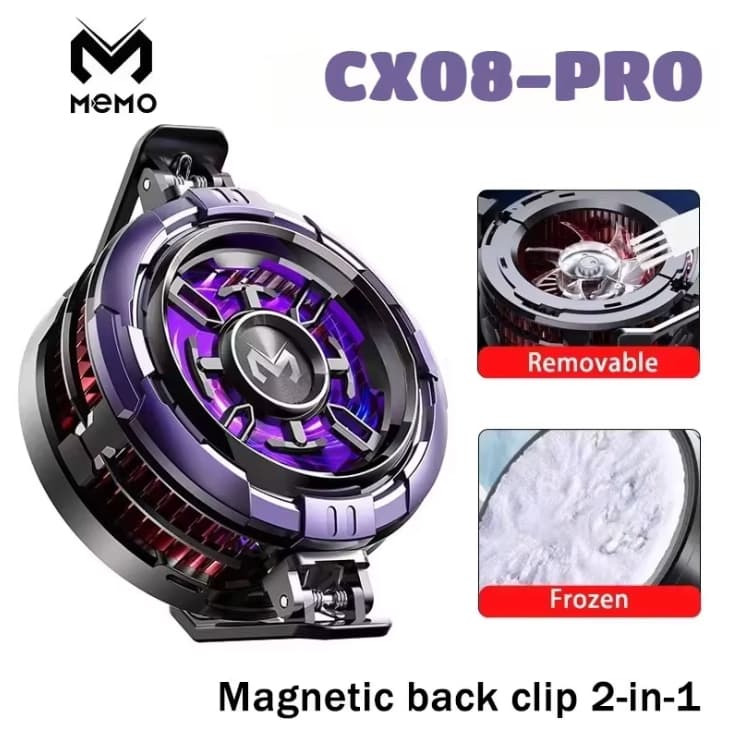 MEMO CX08 Pro Celular ICE Semicondutor Magnético Congelado PUBG Game Cooler Para IOS Universal Phone Cooling Radiator