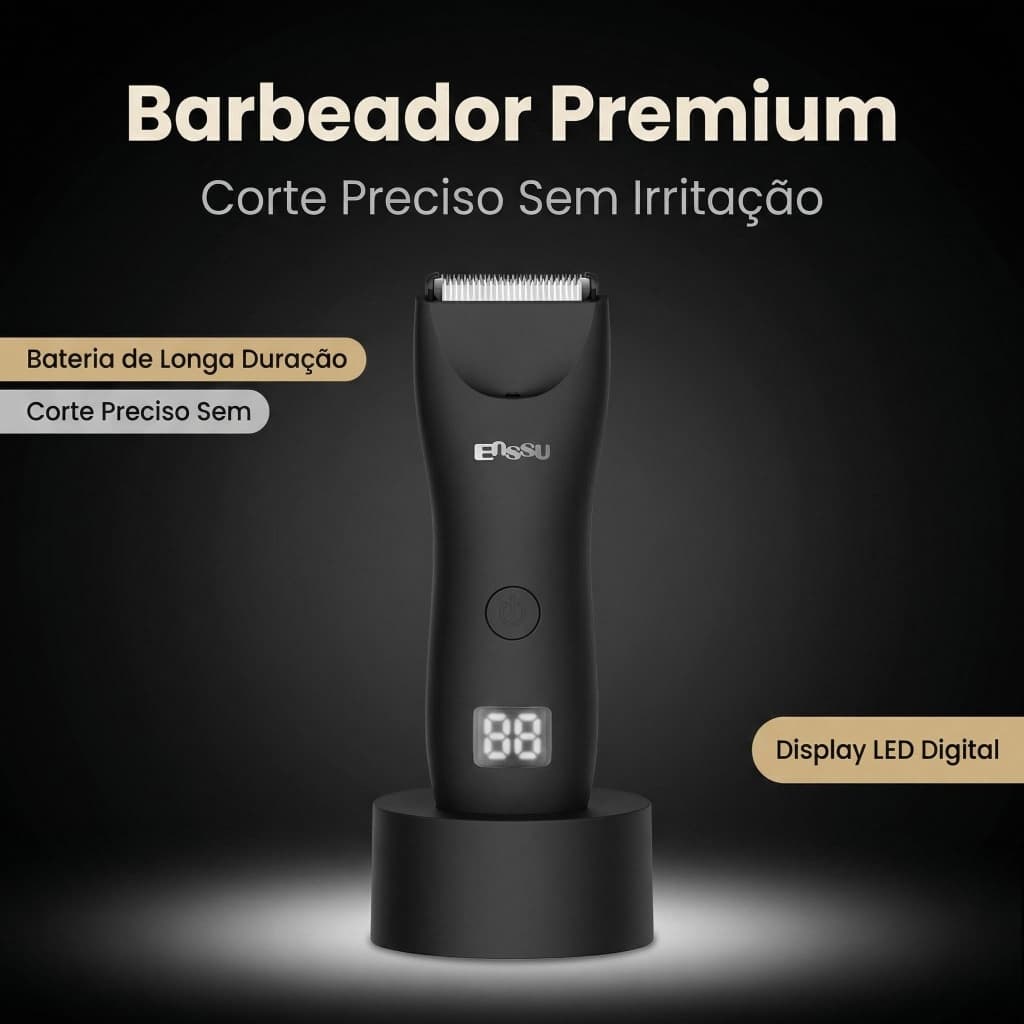 Barbeador Elétrico Masculino Kit De Máquina De Cortar Cabelo
