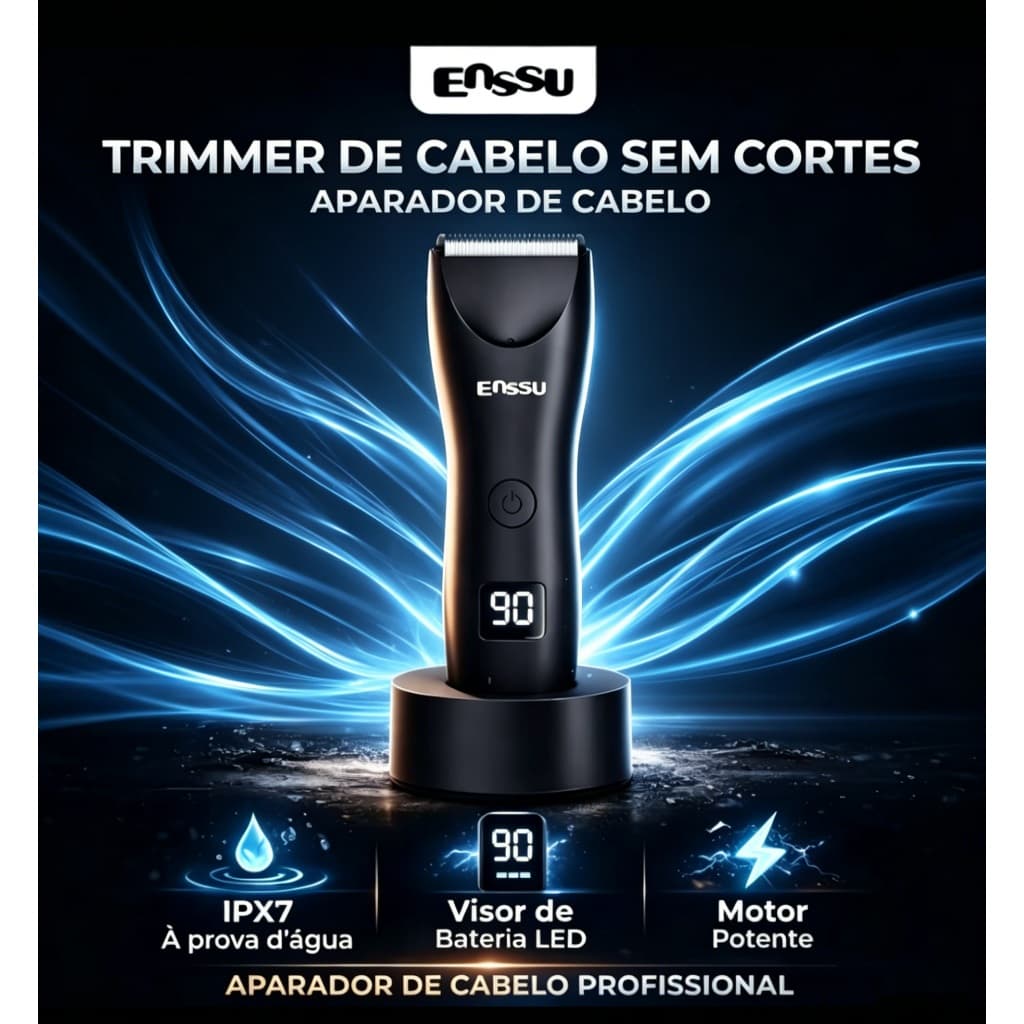 Barbeador Elétrico Masculino Kit De Máquina De Cortar Cabelo