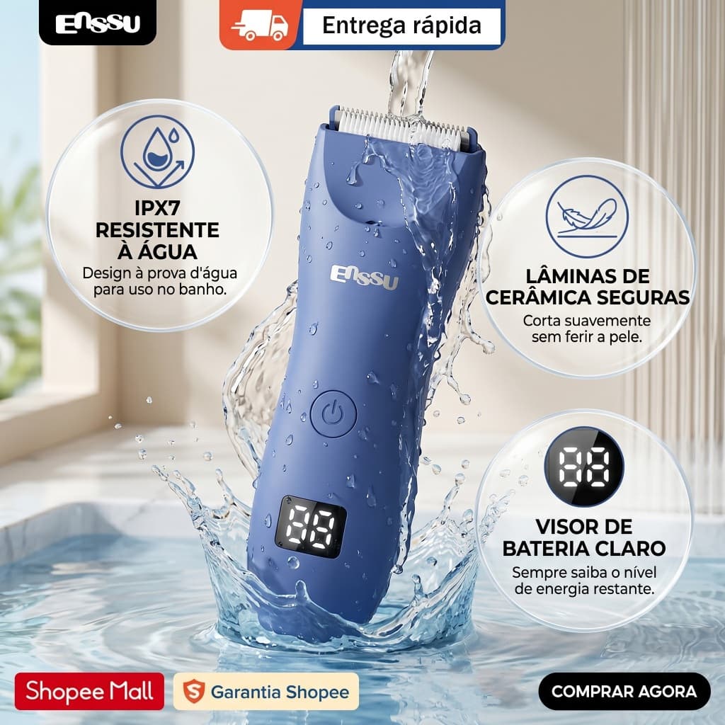Barbeador Elétrico Masculino Kit De Máquina De Cortar Cabelo