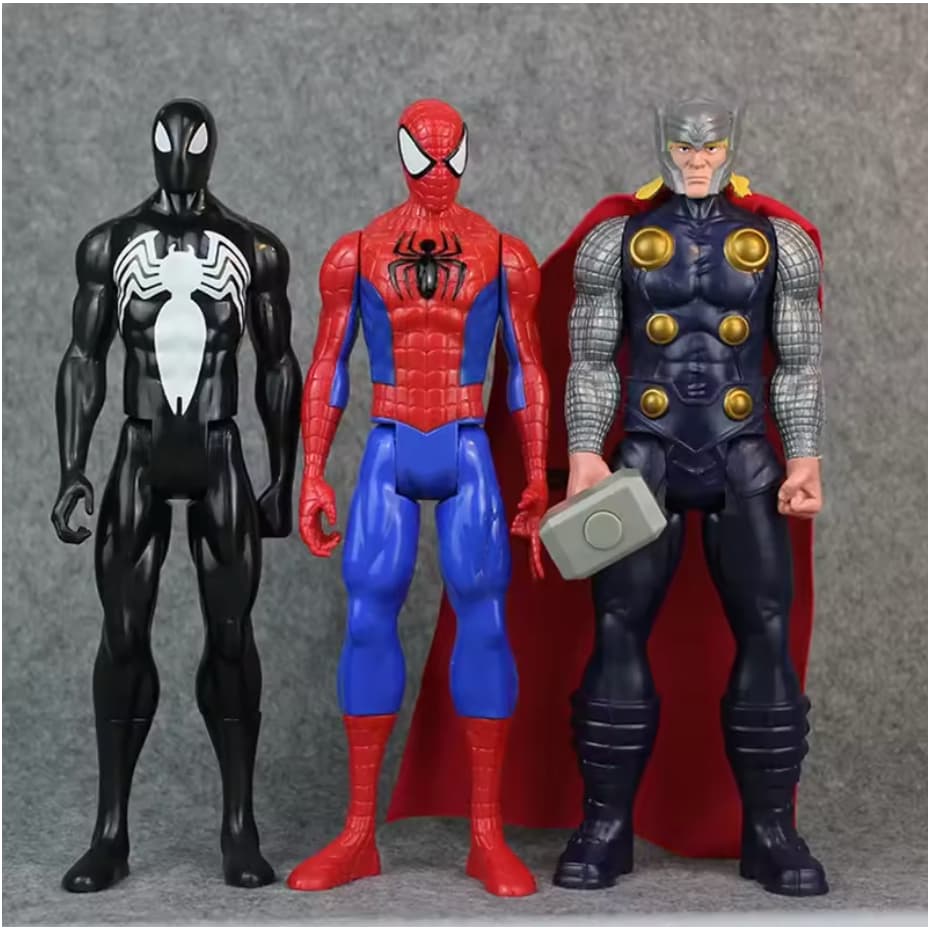 30cm Vingadores Figura Brinquedos PVC Homem De Ferro Hulk Pantera Negra Wolverine Veneno Modelo Boneca Herói Anime Figur