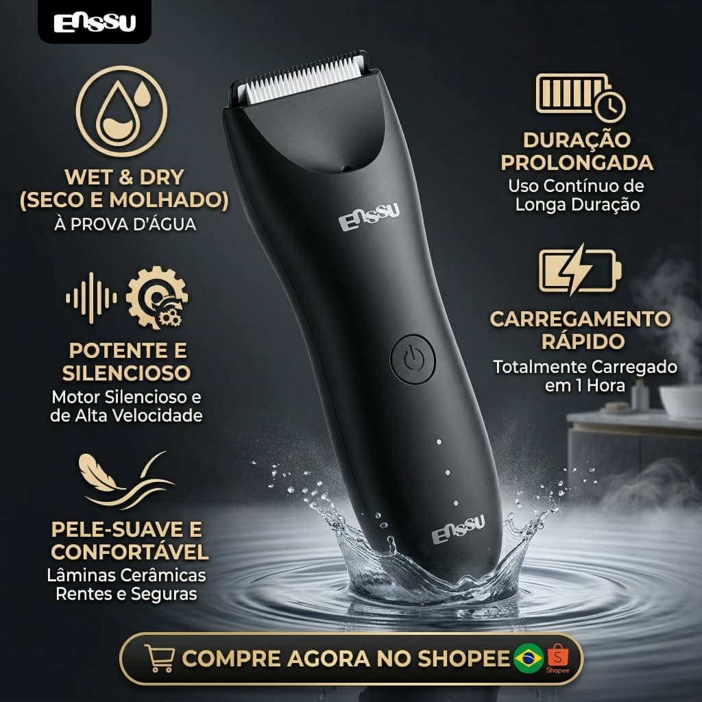 Aparador De Pelos  Máquina De Cortar Cabelo Barbeador Elétrico Depilação Da Região Íntima