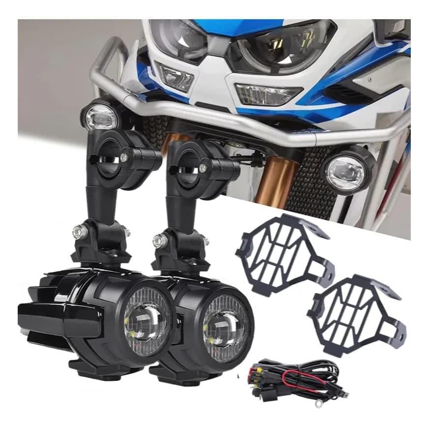 Farol Auxiliar Led Milha Moto Para Bmw Gs Série (1250/1200)