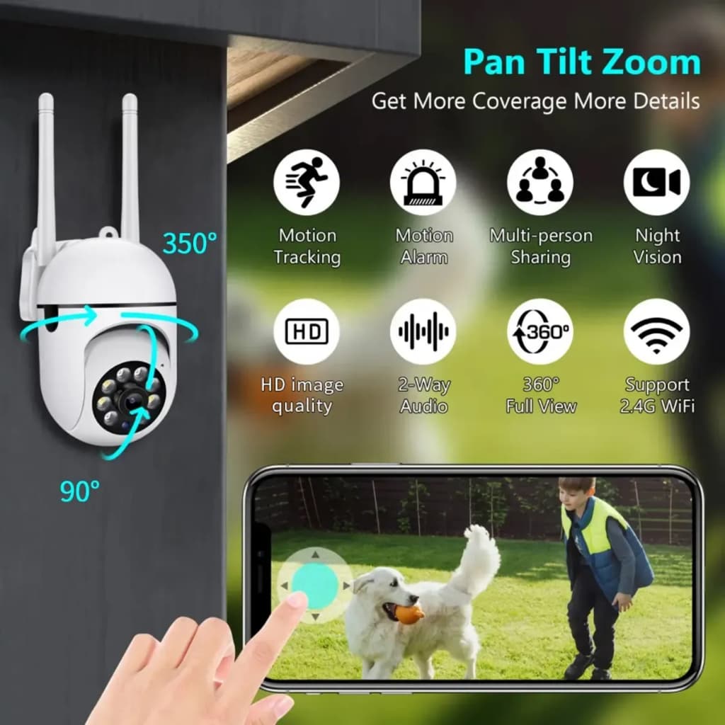 Câmeras De Segurança Wi-Fi Sem Fio 2.4GHz , Monitor Remoto De Áudio Bidirecional Móvel Inteligente , Uso Doméstico , Inf