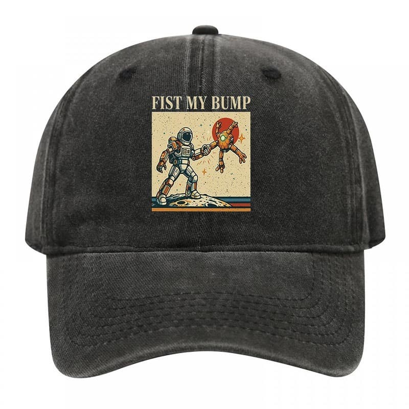 Boné De Beisebol Lavado Fist My Bump Project Hail Mary , Astronauta Vintage E Chapéu Com Estampa De Alienígena Rochoso