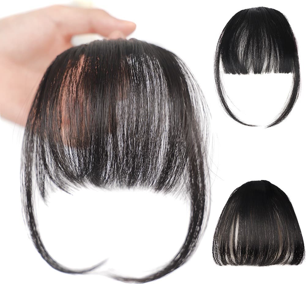 Franja De Ar Natural Para Mulheres : Frontal Invisível Com Acessório De Encaixe , Alta Qualidade , Fácil De Aplicar