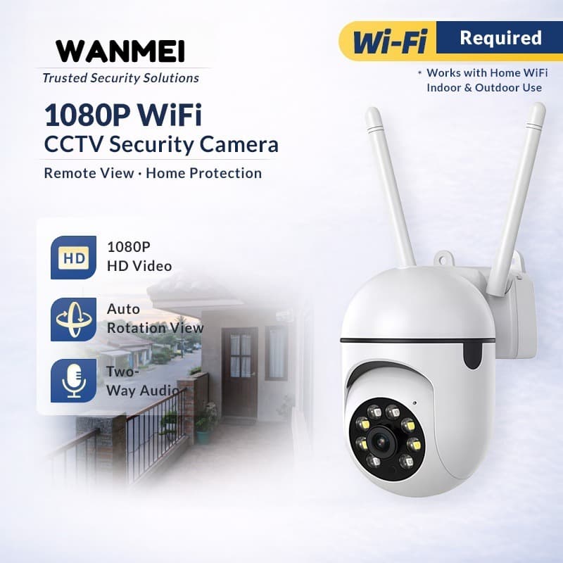 Câmeras De Segurança IP Com Visão De 360 Graus Wi-Fi Lanterna De Resolução FHD 1080p Classe De Noturna
