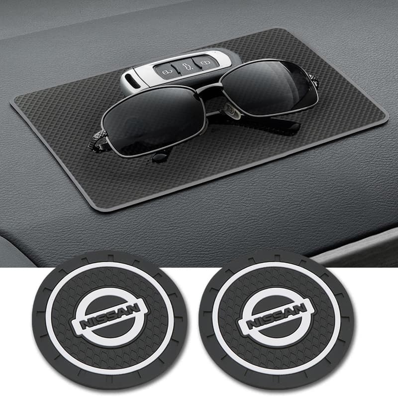 Porta-Copos De Água Antiderrapante Para Carro NISSAN Almofadas Suporte De Copo Com Logotipo Acessórios Tapete-DAYZ 370Z